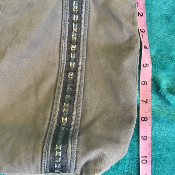 💚 3/$25 American Eagle Outfitters gray purse with silver beaded accents - Picture 13 of 14